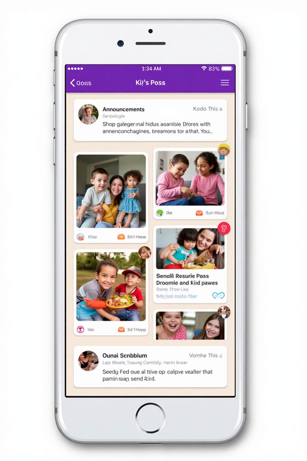 Parent communication feed