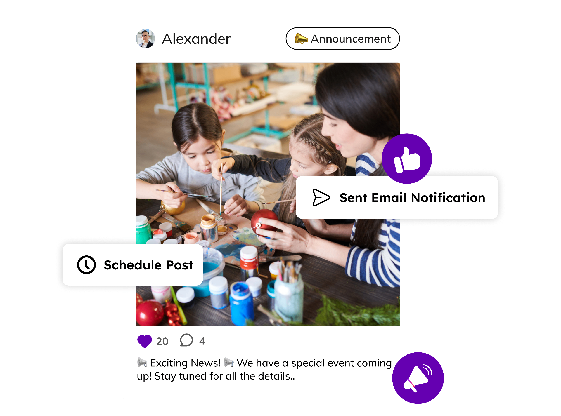 Real-time schedule updates