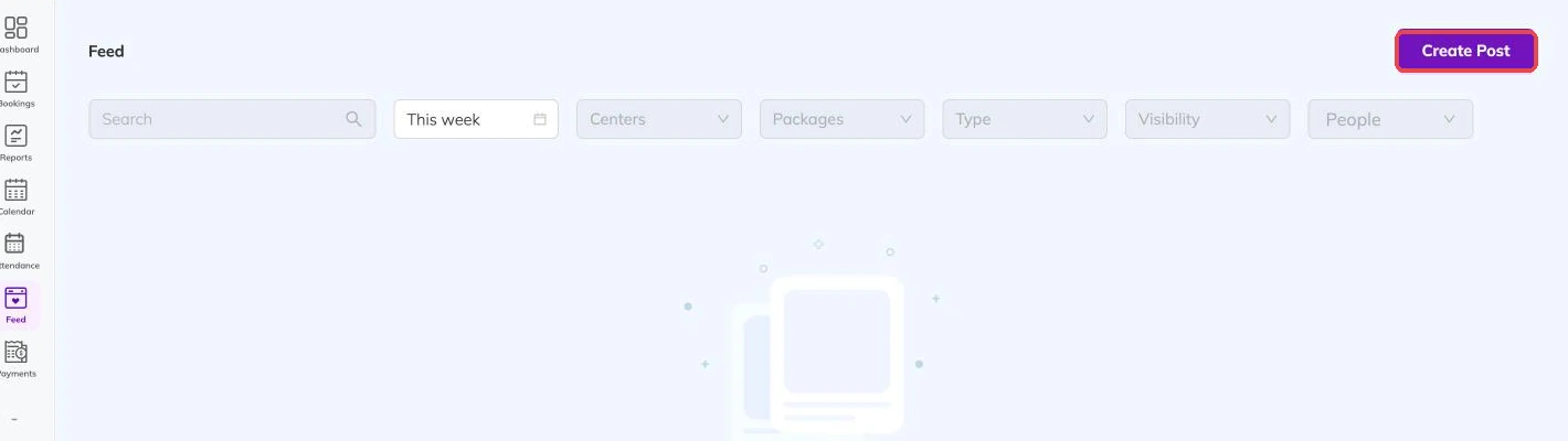 The Create Post button outlined